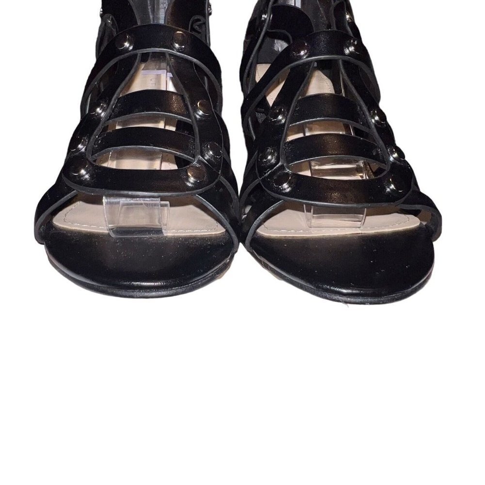 Marc Fisher Womens Lusa Caged City Sandals Black‎ Ankle Strap Size 6M EUC - Picture 3 of 9